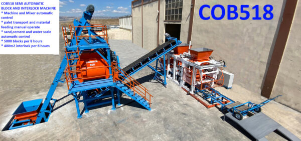 COBMAC COB 518 Block & Interlock Machine